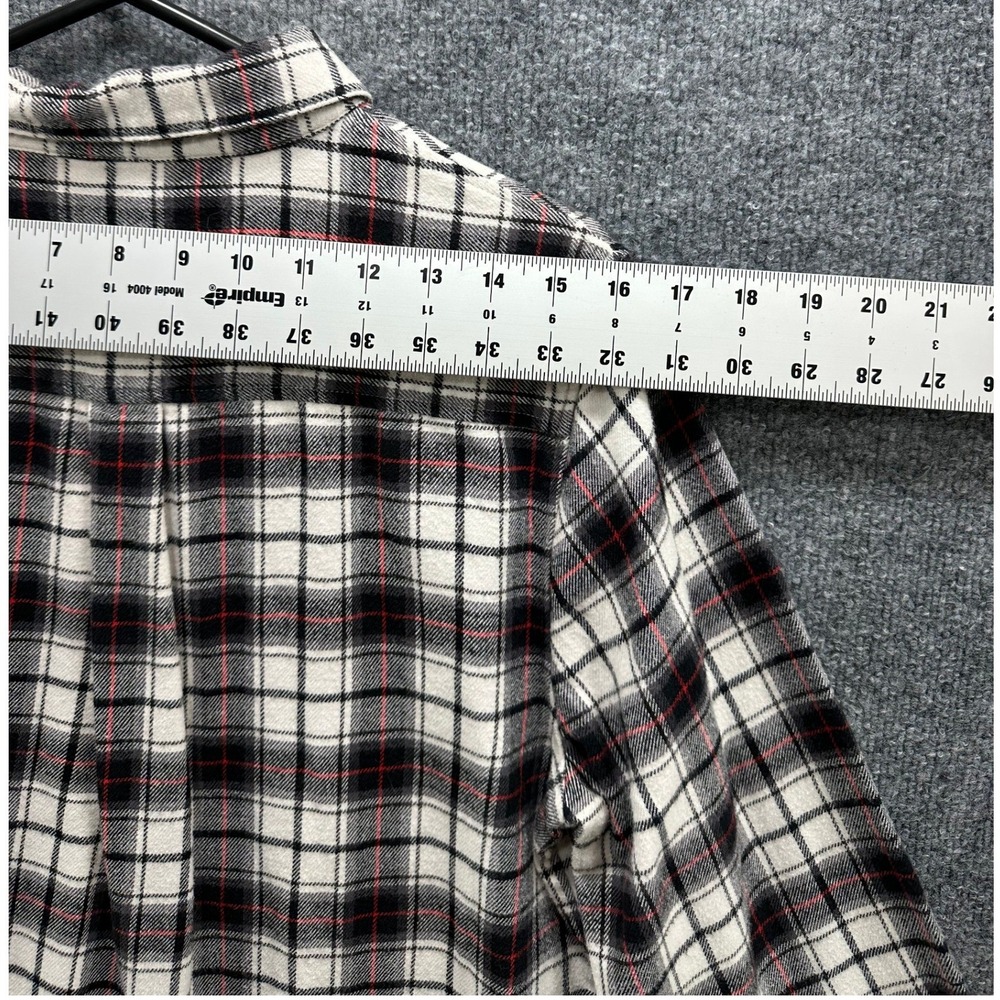 Banana Republic Boyfriend Fit Flannel Shirt Womens Large, 100% cotton - Picture 7 of 9
